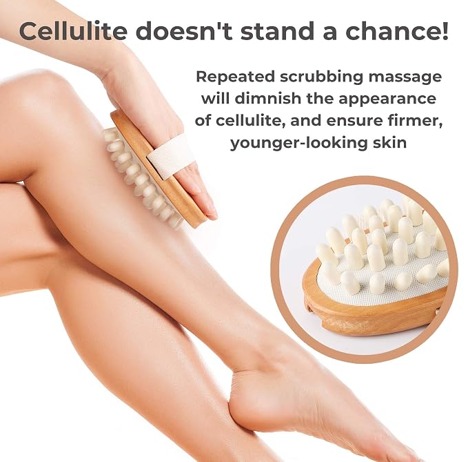 Dry Brushing Body Brush Set – Natural Bristle Spa Exfoliator Kit - Image 6