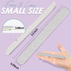 Professional Disposable Zebra Nail Files 100/180 Grit 5" Double Sided Emery - Image 2