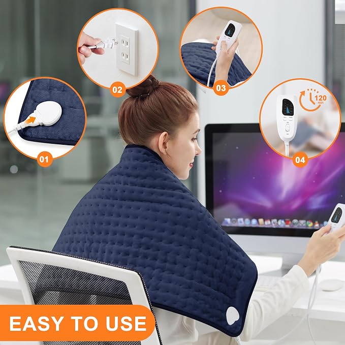 Deepsoon Heating Pad, Electric Heating Pads - Image 3
