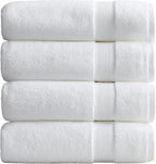 Springtree Home Luxury Bamboo Rayon Bath Towel Set of 4 | 35% Bamboo Rayon by SpringtreeHome