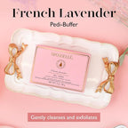 Spongellé French Lavender Pedi Buffer Bath Sponge | Exfoliating Foot & Heel - Image 2