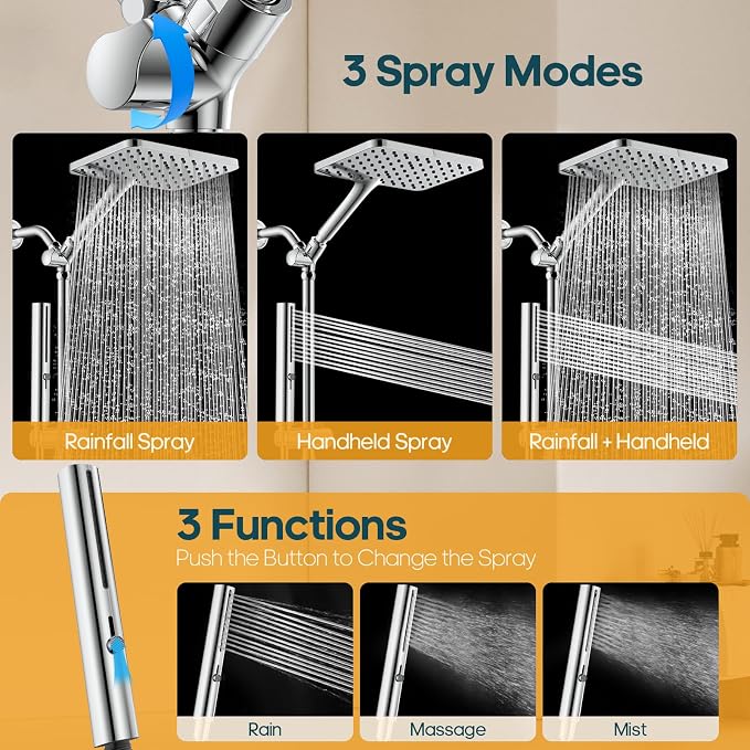 Hombeter High Pressure Rain Shower Head - Image 4