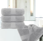 White Classic Luxury Bath Towels Set of 4 Large - Image 6