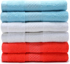 Cotton Hand Towels Set, 6-Piece Set, Super Absorbent Quick Drying, Bathroom - Image 4