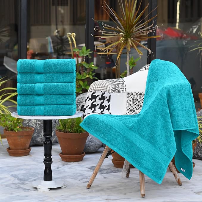 HERCULEAN Large Bath Towels 24 x 50 Pack of 6 | Quick Dry and Highly Absorbent - Image 5
