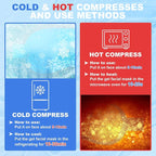 candyfouse 2Pack Cold Cooling Eye Mask, Reusable Hot Colder Therapy Gel Bead - Image 4