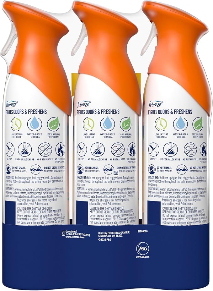 Febreze Air Mist, Air Freshener Spray, Odor Fighting Room Spray, Deodorizer - Image 13