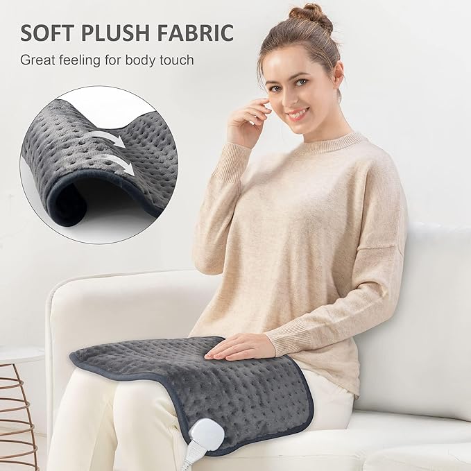 Snailax Heating Pad for Back Pain Relief，Electric Heat Pad for Period Cramps - Image 6