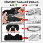 Spa Headbands for Women with Wristband Set: Facial Makeup Headbands for Girls & - Image 5