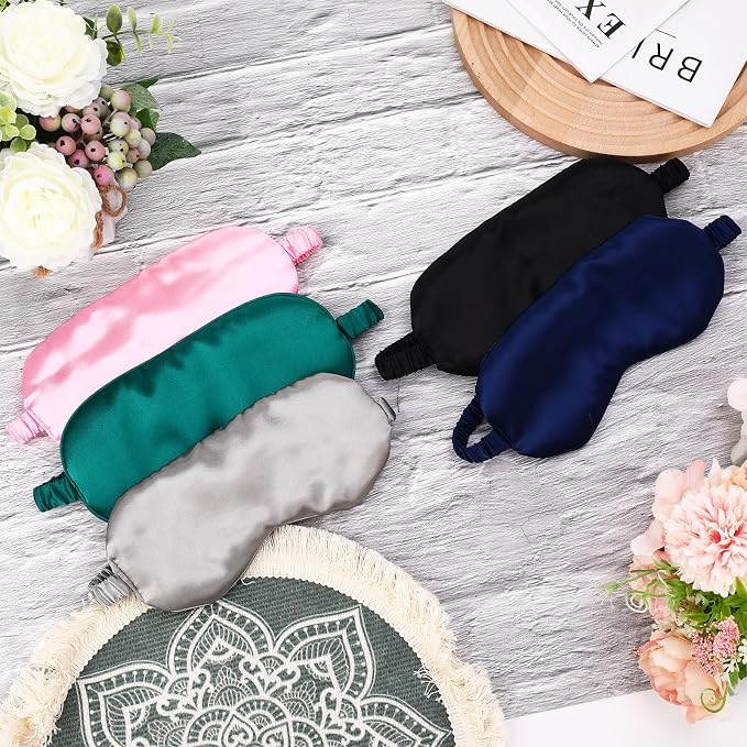 Cutecrop 50 Pcs Silk Sleep Mask Blackout - Image 5