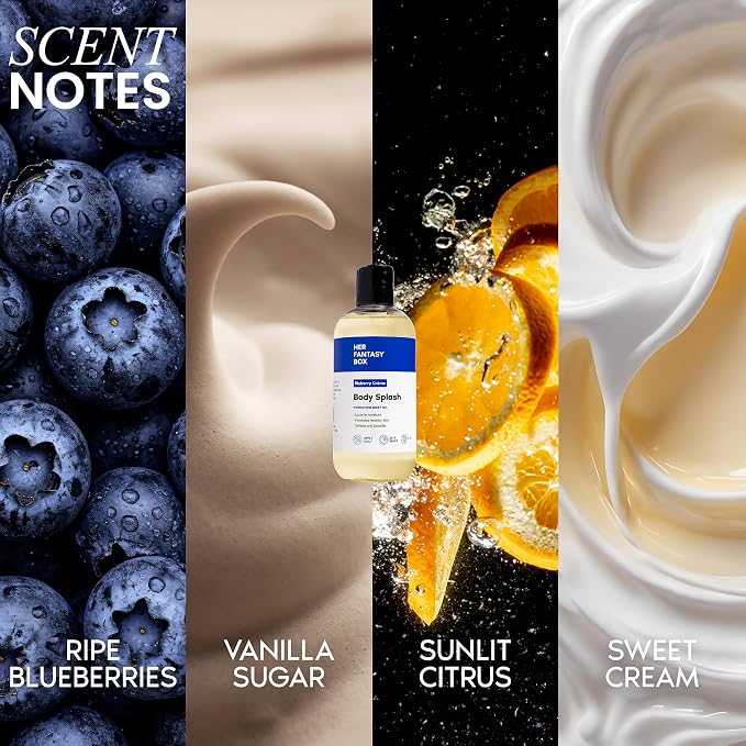 Her Fantasy Box | Body Splash Blueberry Crème Fragrance Oil – Fruity Creamy - Image 4