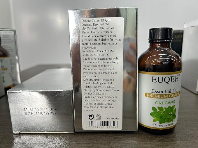 EUQEE Oregano Essential Oil 4oz / 118ML Large Capacity Oregano Oil Pure - Image 8