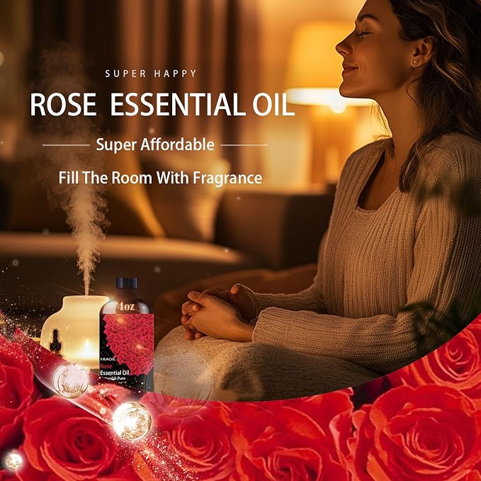 Rose Essential Oil, Rose Oil 4 Fl Oz 120ML - Image 3
