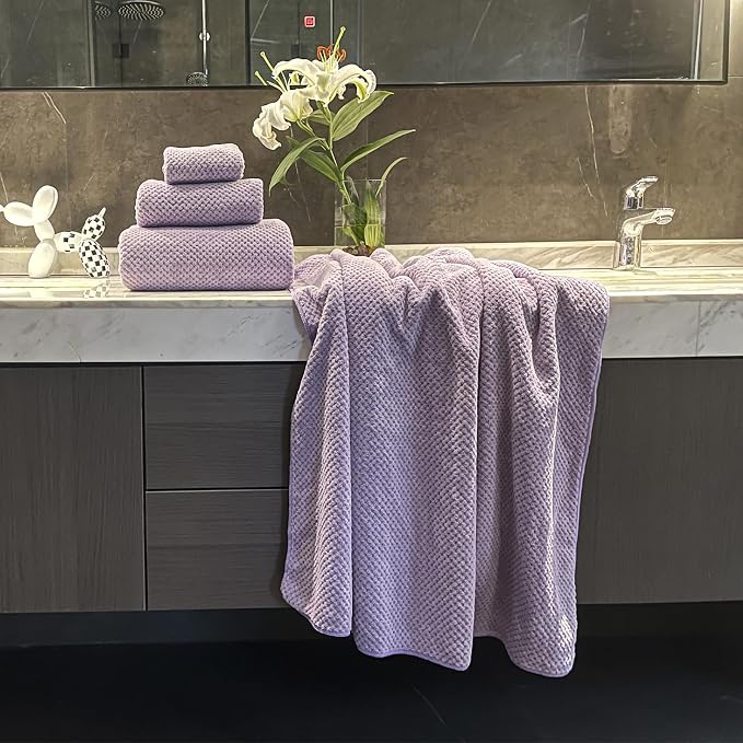 Extra Large Bath Towels Set for Bathroom 30x60 Inches Super Soft Light Weight - Image 5