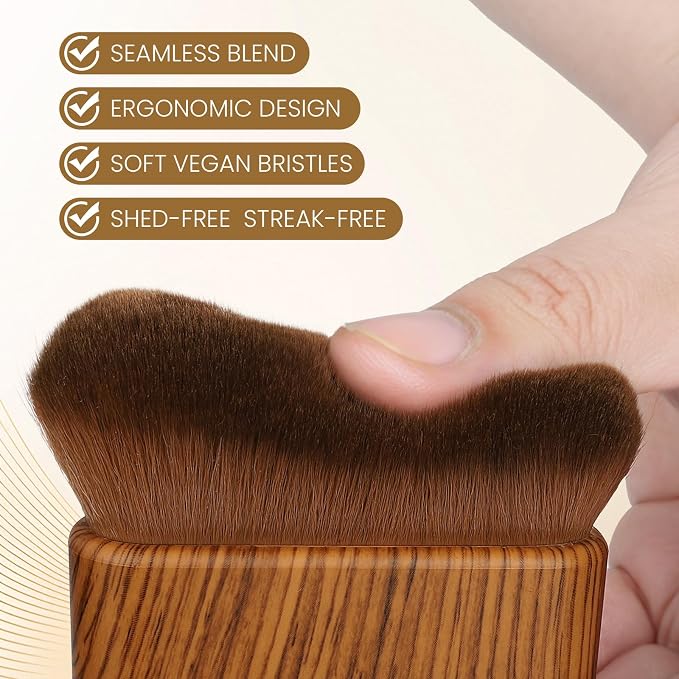 Large Kabuki Self Tanner Brush | Professional Body Makeup Brush - Image 5