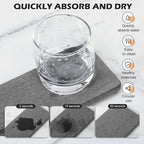 4PCS Water Absorbing Stone Tray - Image 2
