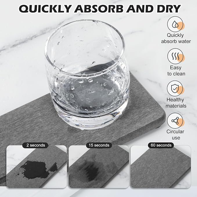 4PCS Water Absorbing Stone Tray - Image 2