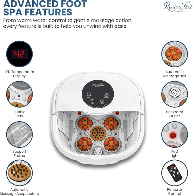 Collapsible Foot Spa Electric Rotary Massage, Heated Foot Bath - Image 3