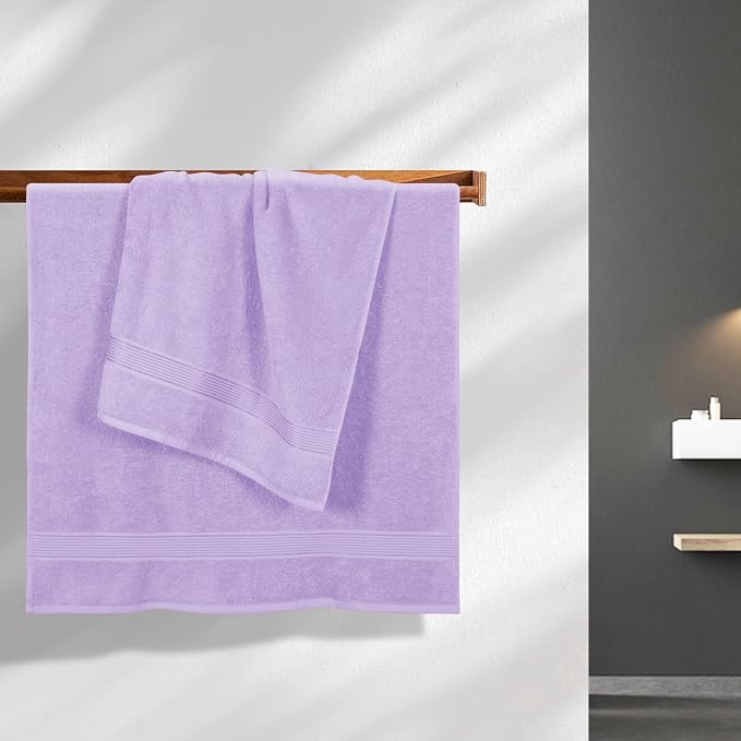 Elvana Home Cotton 2 Pack Oversized Bath Towel Set 28x55 inches, Large Bath - Image 3