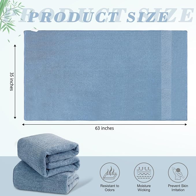 SEISSO Bath Towels, Extra Absorbent & Quick Drying Towels - Image 9