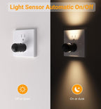 TSEXES Plug-in LED Night Lights, Dusk to Dawn Sensor, Non-Dimmable, 6 Pack - Image 2