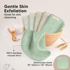 6-Pack Baby Washcloths – Soft Absorbent Viscose from Bamboo Washcloths - Image 4