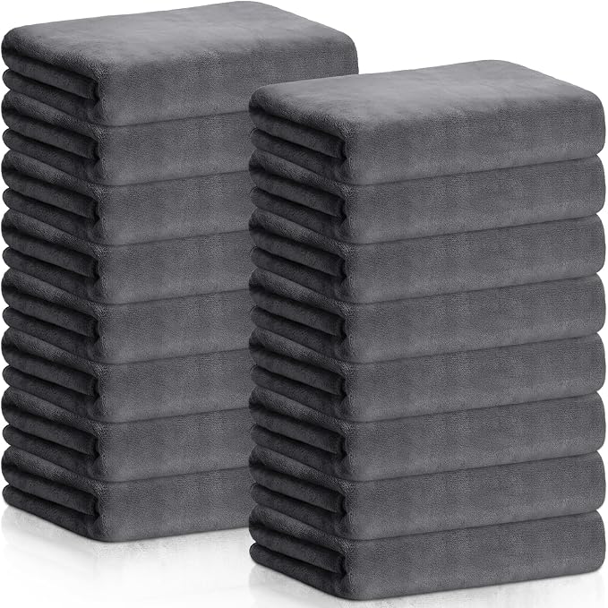SmoothNovelty 16 Pack Microfiber Bath Towels Bulk 27'' x 60'' Oversized Beach by SmoothNovelty