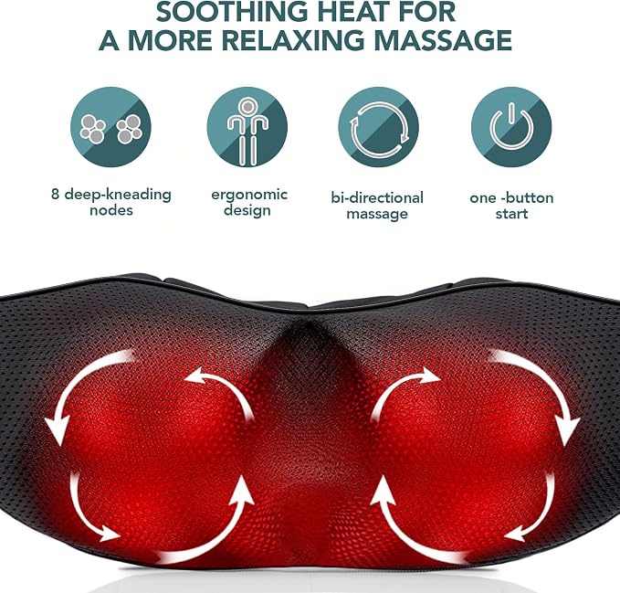 MagicMakers Electric Shiatsu Neck Massager - Image 2