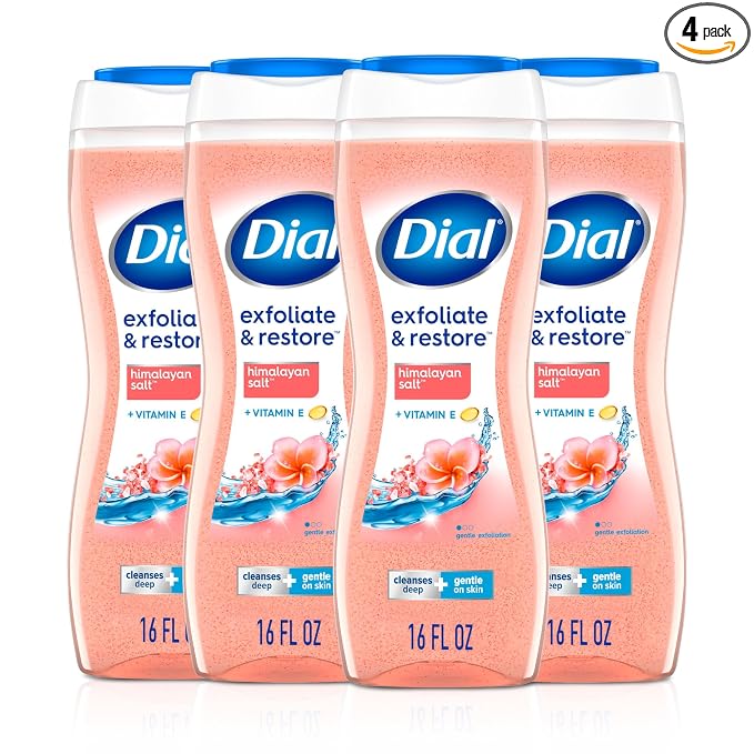 Dial Body Wash, Exfoliate & Restore Himalayan Salt, 16 Fl Oz, Hydraclean by DialSoap