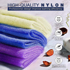 UJFQBH 3 Pieces African Bath Sponge African Net Long Net Bath Sponge - Image 4