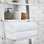 BOUTIQUO 100% Cotton 2 Pack Bath Towel Set 28x55 inches, Eco-Friendly Large - Image 3