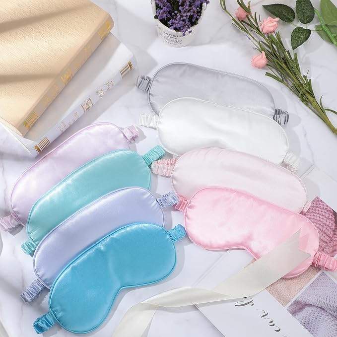 Coume 16 Pieces Silk Sleep Mask Eye Coverings - Image 7