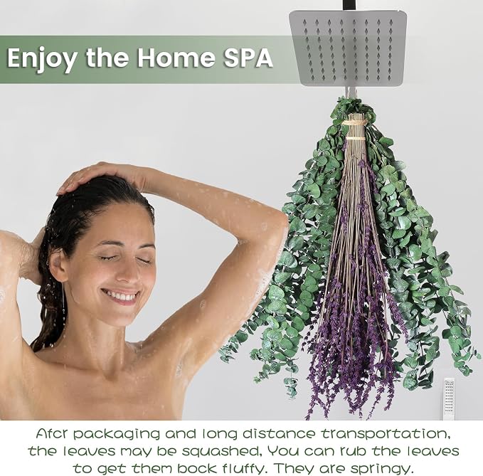 Real Eucalyptus for Shower Hanging Dried Eucalyptus Stems for Shower - Image 2