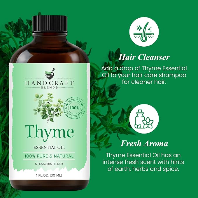 Handcraft Blends Thyme Essential Oil – 1 Fl Oz – 100% Pure and Natural – - Image 4