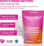 Pink Stork Pregnancy Bath Soak – Unscented Magnesium Flakes - Image 2
