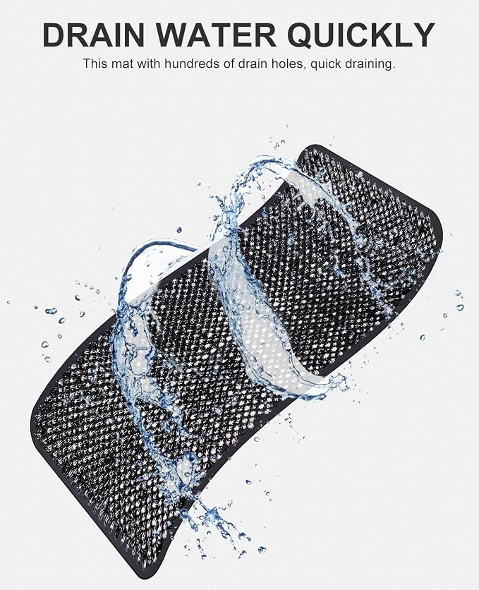 OTHWAY Non Slip Grassy Bathtub Mat : 25.6X13.4 inches Sturdy But Soft Bath - Image 2