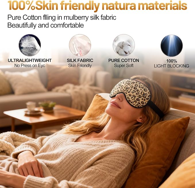 Sleep Mask, Silk Eye Mask for Sleeping - Image 4