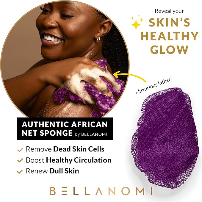Bellanomi African Exfoliating Net Sponge, Ethically sourced from Nigeria - Image 5