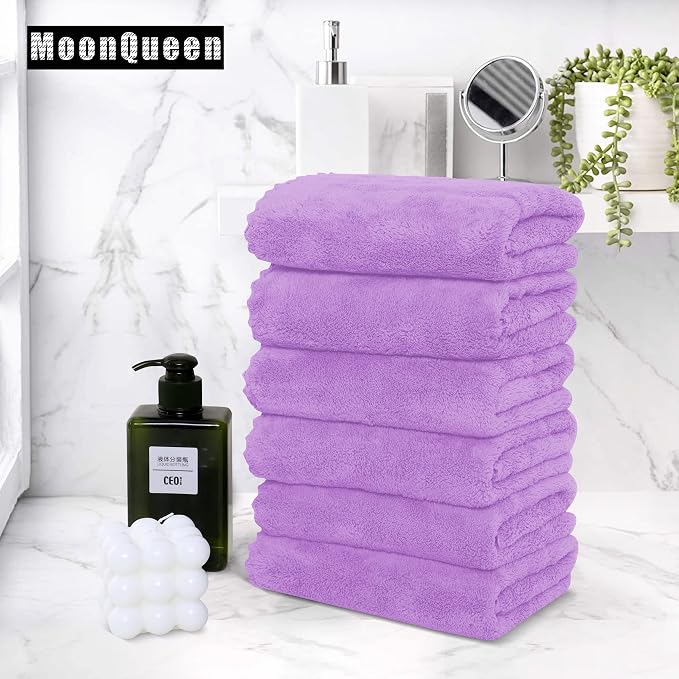 MOONQUEEN 6 Pack Premium Hand Towels - Image 5