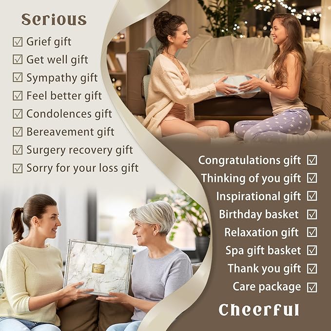 AHAGIFTREE Gift Baskets for Women, Get Well Soon After Surgery, Think of You - Image 3