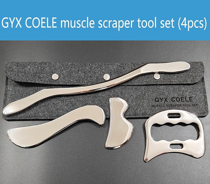 4 in 1 Stainless Steel Gua Sha Muscle Scraper Tool, Professional IASTM Physical - Image 7