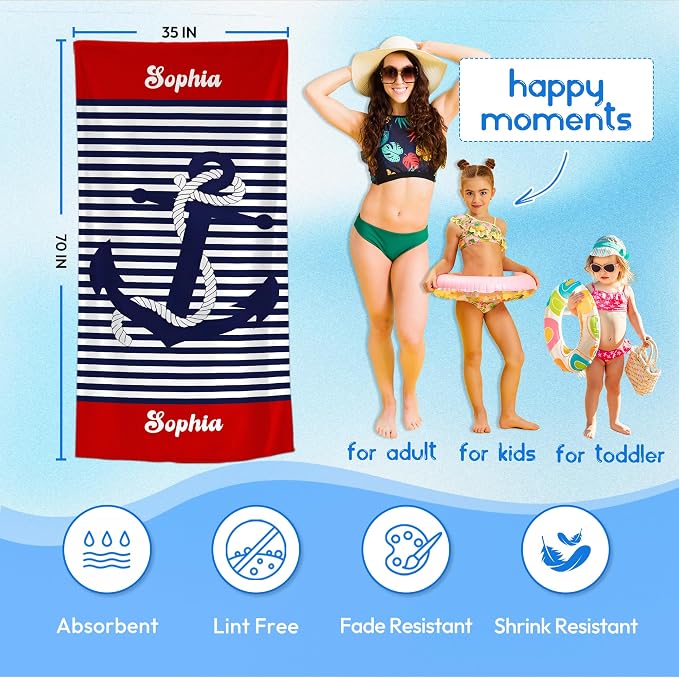 JML Personalized Beach Towel - Image 3