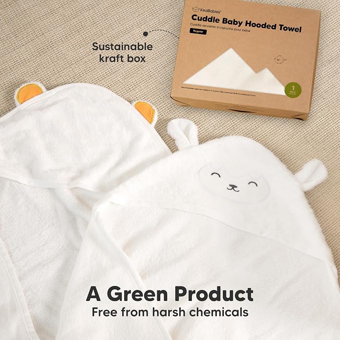 KeaBabies Hooded Baby Towel for Newborn - Image 8