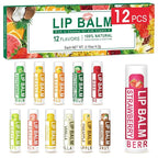 DMSKY 12 Pack Lip Balm, Natural Lip Balm Bulk by DMSKY