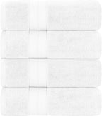 Modern Threads 4-Pack SpunLoft Bath Sheet White 35x66 - Image 2