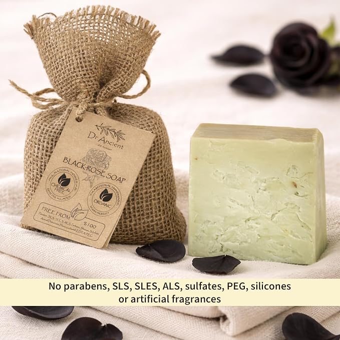 Dr.Ancient Black Rose Soap Bar, Organic Soap Bars Handcrafted the Traditional - Image 9