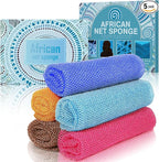 5 Pieces African Net Sponge – Deep Cleansing & Exfoliating Mesh by SpiralScgv