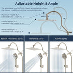 Hibbent All Metal CUPC Certified Shower Head, Handheld Showerhead Combo - Image 6