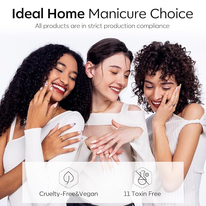modelones Pearl Gel Nail Polish Top Coat, 2-in-one Clear Pearlescent Glitter - Image 6