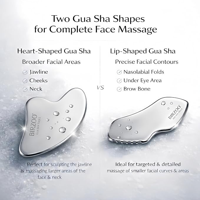 3-in-1 Stainless Steel Facial Set, Precision Metal Eye Cream Applicator & - Image 2
